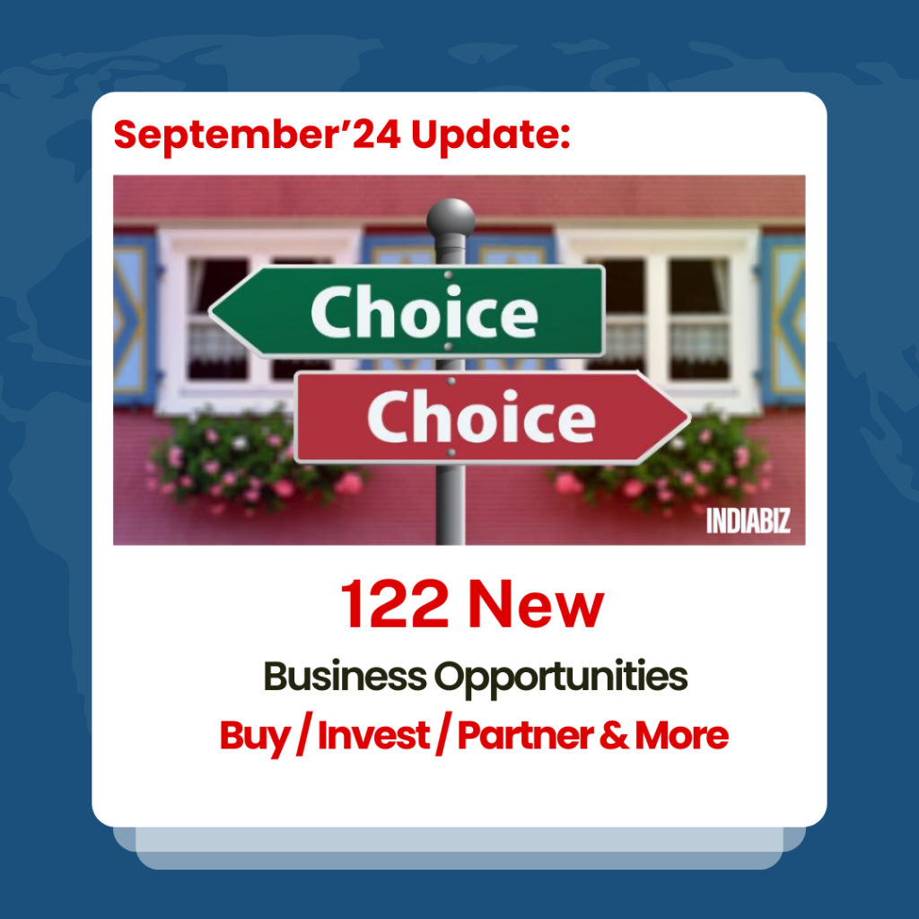 September 2024 Update: 122 New Businesses Joined IndiaBizForSale