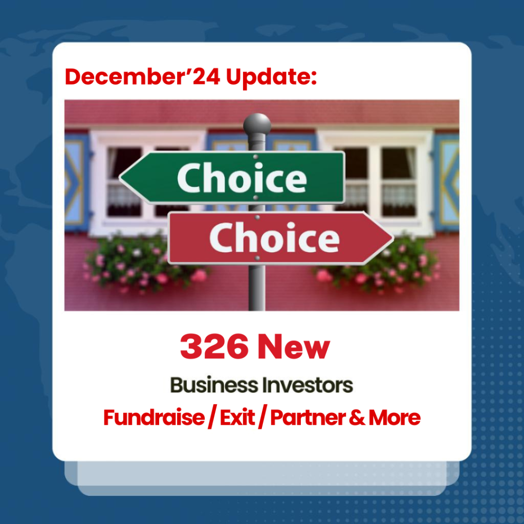 December 2024 Update: 326 New Business Investors and Buyers at IndiaBizForSale